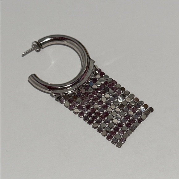 Paco Rabanne Jewelry - NIB Rabanne mesh chainmail dangling single earring